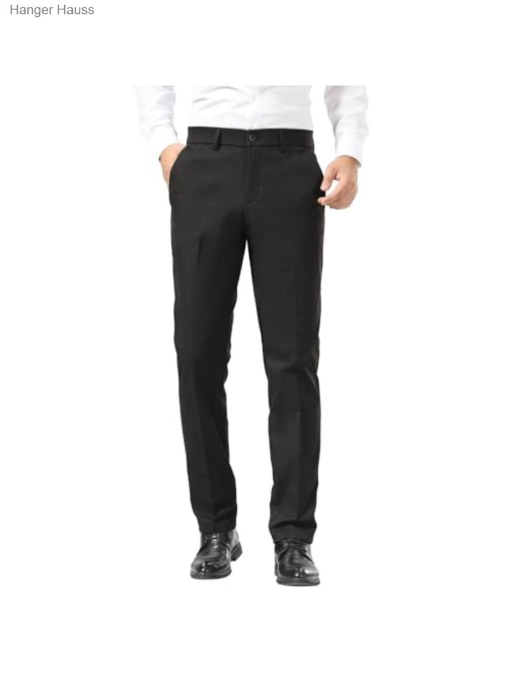 Men's Slim Fit Dress Pants Stretch Wrinkle Free Tapered Chinos